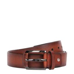 Bagatt Parma Brown Leather Waist Belt for Men-picture-23