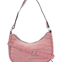 Globus Women Pink Self Design Vegan Leather Handheld Bag-39