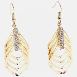 Sohi Gold Plated Designer Drop Earrings-20