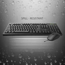 Rapoo X120 Pro Black Wired Keyboard and Mouse Combo (Set of 2 Piece) image 4