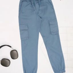 Pantaloons Junior Estate Blue Blue Joggers-image-38