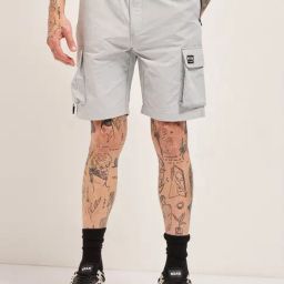 The Bear House Grey Comfort Fit Solid Shorts-29