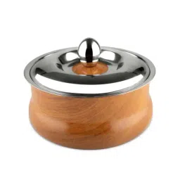 FnS Woodera Brown Stainless Steel Casserole With Lid (2.2 L)-image-69