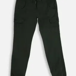 Pepe Jeans Kids Olive Solid Cargo Joggres-image-99