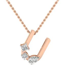 SHINE ETERNAL Lab Grown Diamond 18k (750) Rose Gold Pendant for Women-image-81