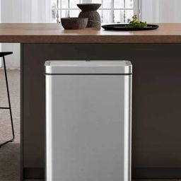 Obsessions Metallic Stainless Steel Rechargeable Sensor Dustbin for Home & Kitchen (45 Litre)-image-17