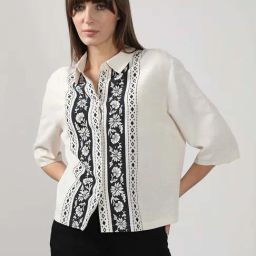 Vero Moda Beige Regular Fit Printed Shirt-picture-35