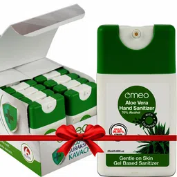 Omeo Set Of 24 Aloe Vera Pocket Hand Sanitizer Gel - 25 ml Each-86