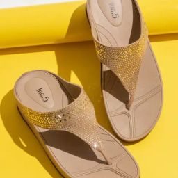 Inc.5 Women's Beige Thong Wedges-image-35