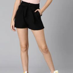 Oxolloxo Black Regular Fit Shorts-image-36