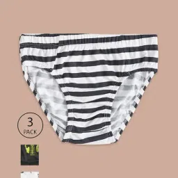 Pantaloons Junior White & Black Cotton Printed Briefs (Pack of 3)-image-47