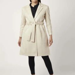 Annabelle by Pantaloons Beige Regular Fit Long Jacket-picture-25