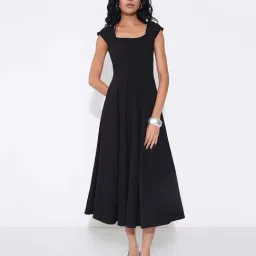 Honey By Pantaloons Jet Black Slim Fit Dress-picture-10