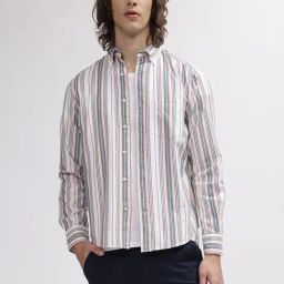 GANT Striped Button Down Regular Fit Shirt-picture-49
