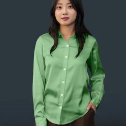 Zink London Mint Green Regular Fit Shirt-image-98