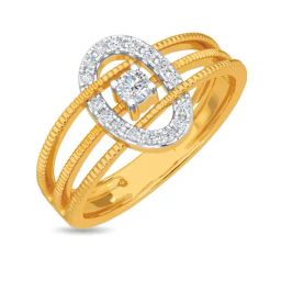 Kisna Diamond & Gold Jewellery Patsi 14k (585) Diamond & Gold Ring For Women-picture-26