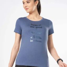 Ajile by Pantaloons Blue Cotton Printed T-Shirt-picture-23