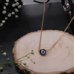 Jewelz Trendsetting Gold Color Western Evil Eye Pendant With Chain for Women-49