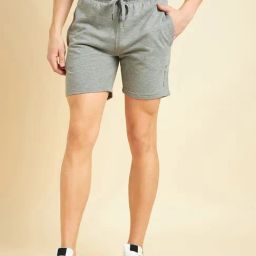 Sweet Dreams Light Grey Regular Fit Shorts-3