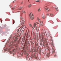 Allen Solly Junior Pink Embellished Frock-image-24