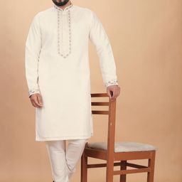 NECK WORK EMRODARY Kurta with Payjama-28