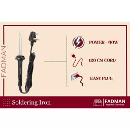 Fadman 4 In 1 Electronic Solution Beginner Flat 20 mm Tip Copper & Iron 60 W Black image 2