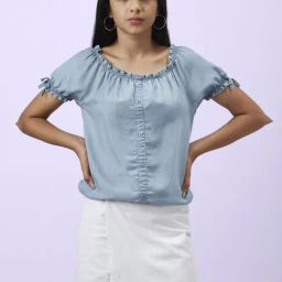 Coolsters by Pantaloons Kids Ice Blue Cotton Regular Fit Top-picture-12