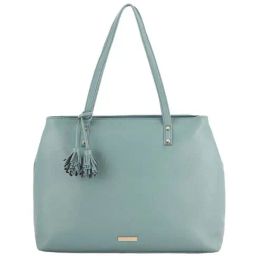 Toteteca Green Solid Medium Tote Handbag-53