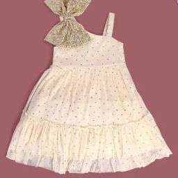 MINIKLUB Kids Beige Embellished Dress-image-25