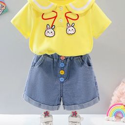 LULU & SKY Girls Top with Shorts-image-77