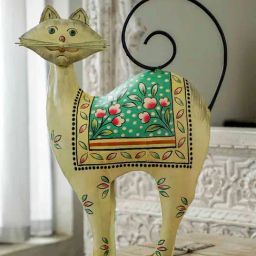 Home4U Beige Iron Decorative Object-10