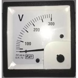Selec Knife Edge Pointer Analog Panel Meter Voltage of 300 V AC,AM-V-3-N-30