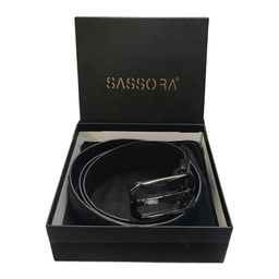 Sassora Men Textured Leather Formal Belt-image-80