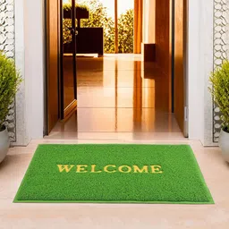 Kuber Industries Green Anti Slip Rectangular Doormats image 5