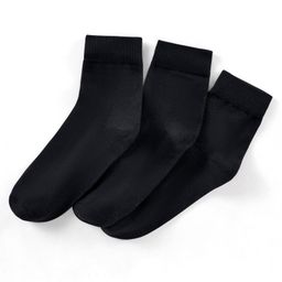 Pine Kids Anti Microbial Bio Washed Regular Length Socks Pack Of 3 - Black-image-76