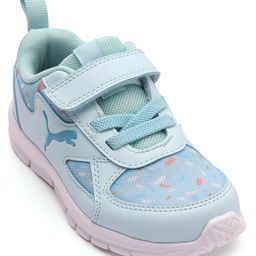 PUMA Runner PS V1 Slip On Sports Shoes with Velcro Closure - Light Aqua White & Hero Blue-image-23