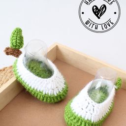 Woonie Handmade Crochet Guava Booties- Green-image-81