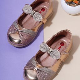 Minesole Bow EmbellishedBallerinas - Rose Gold-image-2