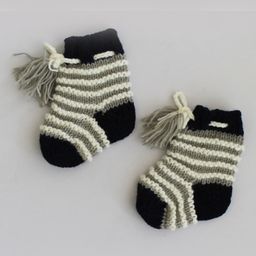 Woonie Handknitted Socks - Grey-image-77