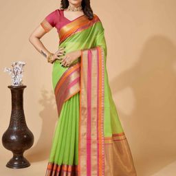 VARNI FABRICS Floral Woven Design Kota Saree-image-61