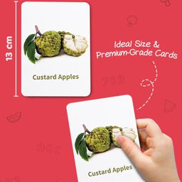 Intelliskills Bright Minds Set of 5 Flashcards | Alphabet, Numbers, Shapes & Colours, Fruits, Vegetables | Multicoloured | Early Learning | Sparks Curiosity & Creativity | For Gifting | Educator Recommended | BIS Certified image 5