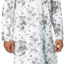 House of Aqss Floral Printed Band Collar Straight Kurta With Pyjamas-picture-27