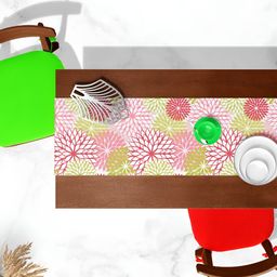 ArtzFolio Multicoloured Floral Printed Table Runner image 3