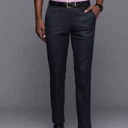 Raymond Men Textured Slim Fit Formal Trousers-image-94