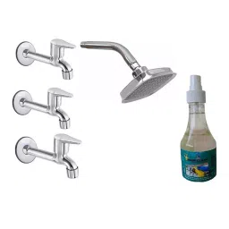 Fastgear Fusion Faucet Set with Shower Stainless Steel Chrome Finish Silver, FG1230 ( Pack of 5)-picture-25