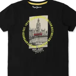 Pepe Jeans Kids Black Printed T-Shirt-picture-23