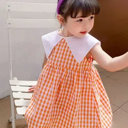 LULU & SKY Checked A-Line Dress-46