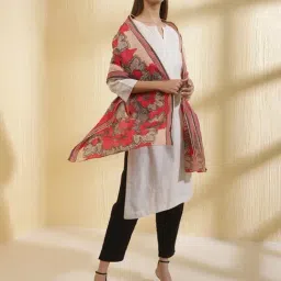 Fabindia Red Printed Stole-picture-6