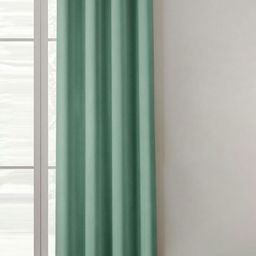 Yellow Weaves Green Room Darkening Long Door Curtain-image-82