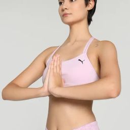Puma Lilac Plain Sports Bra-image-64